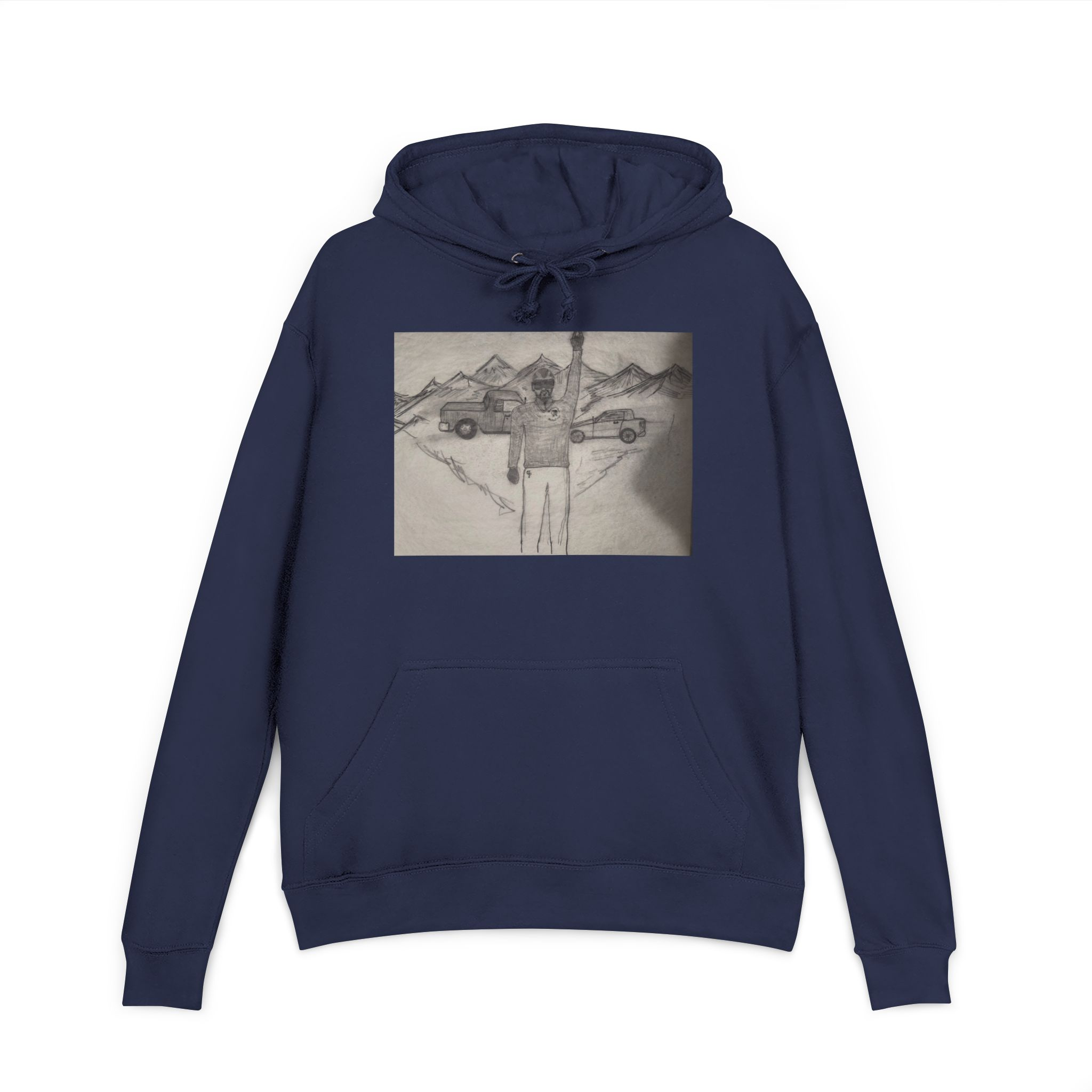 Adventure Graphic Hoodie — 'Creep & Thrive Proud Cousins' Vintage Mountain Design - Image 13