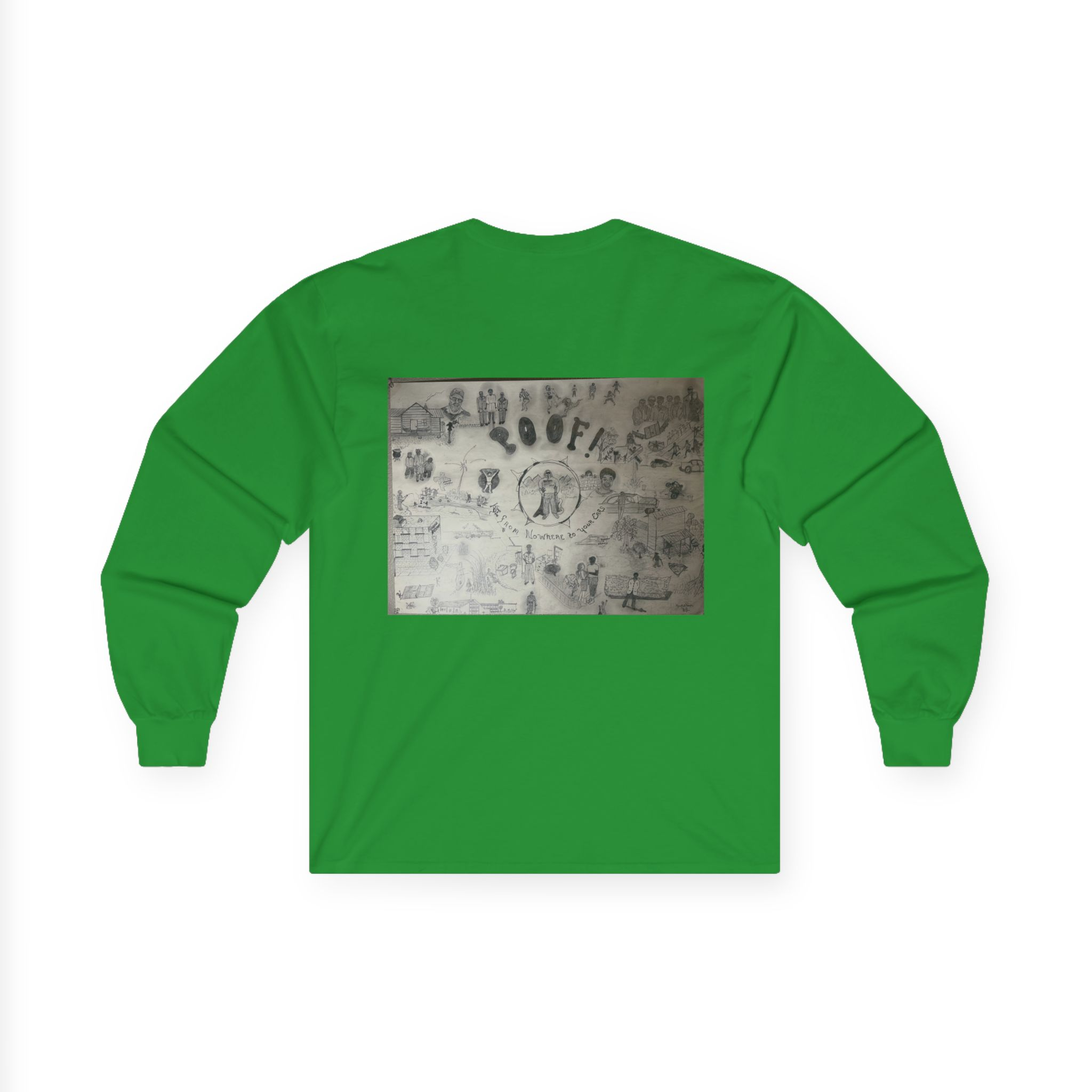 Retro Dual-Profile Long Sleeve Tee — 'Keep Our Mind' Vintage Art Graphic - Image 14