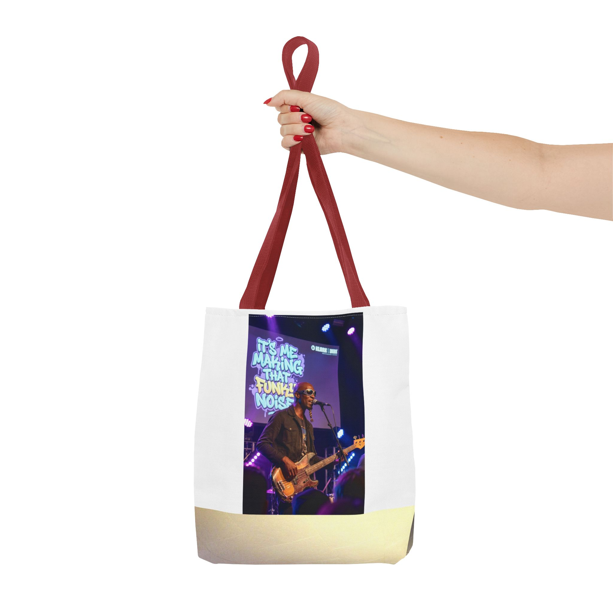 Live Music Photo Tote Bag — 'It's Me Making That Funky Noise' Concert Graphic - Image 8