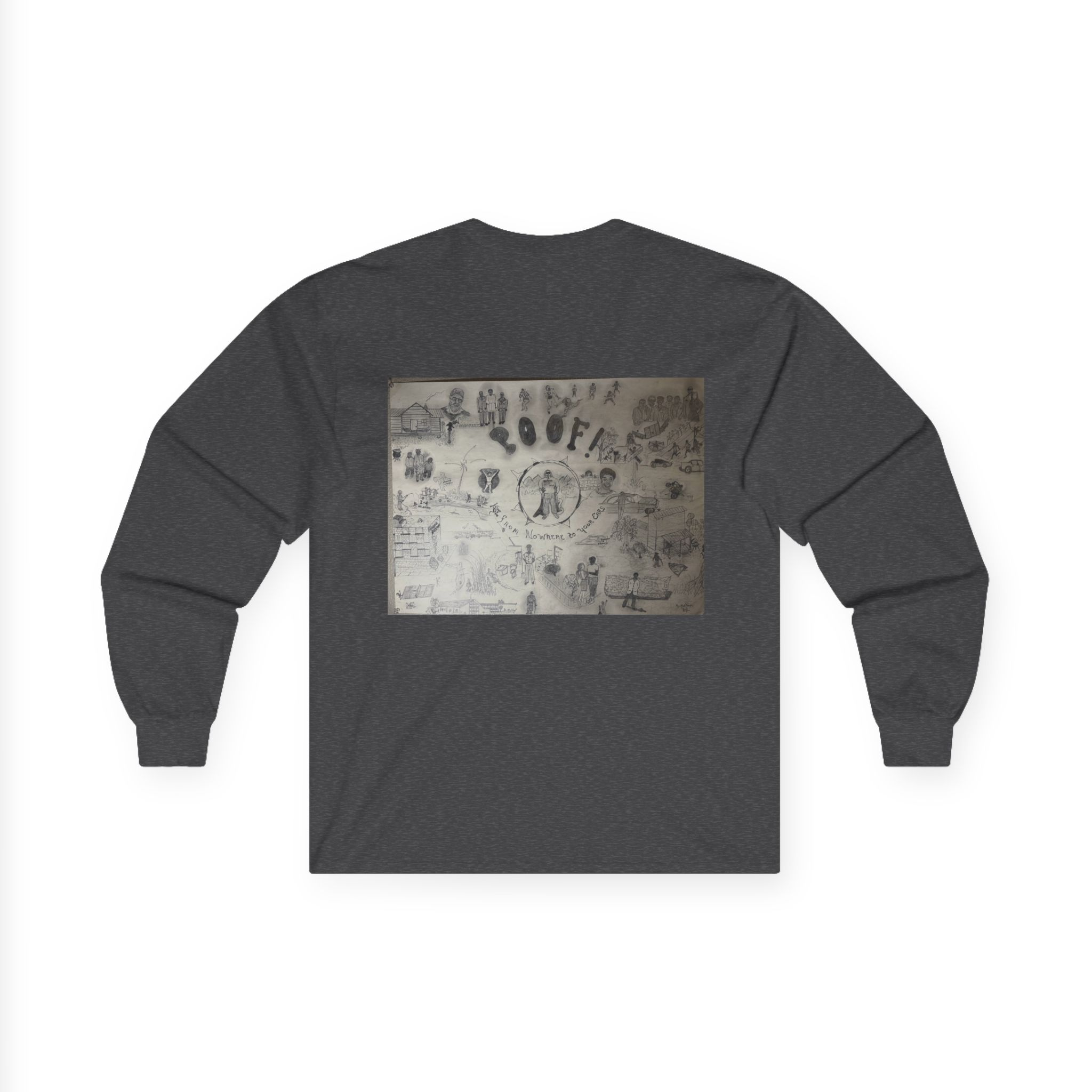 Retro Dual-Profile Long Sleeve Tee — 'Keep Our Mind' Vintage Art Graphic - Image 17