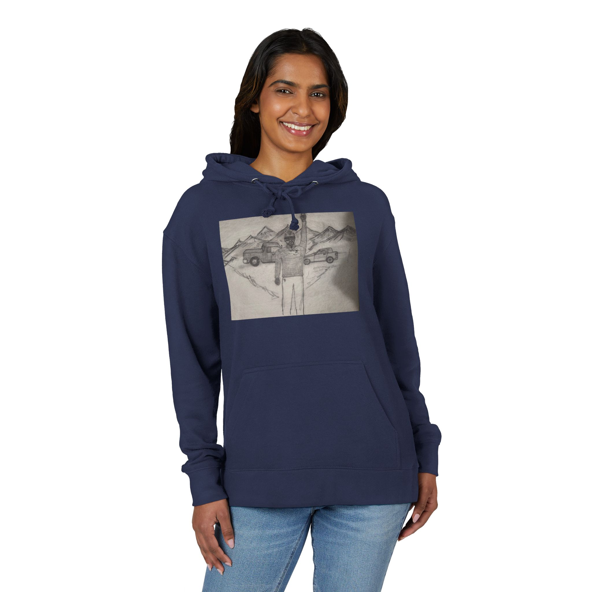 Adventure Graphic Hoodie — 'Creep & Thrive Proud Cousins' Vintage Mountain Design - Image 15