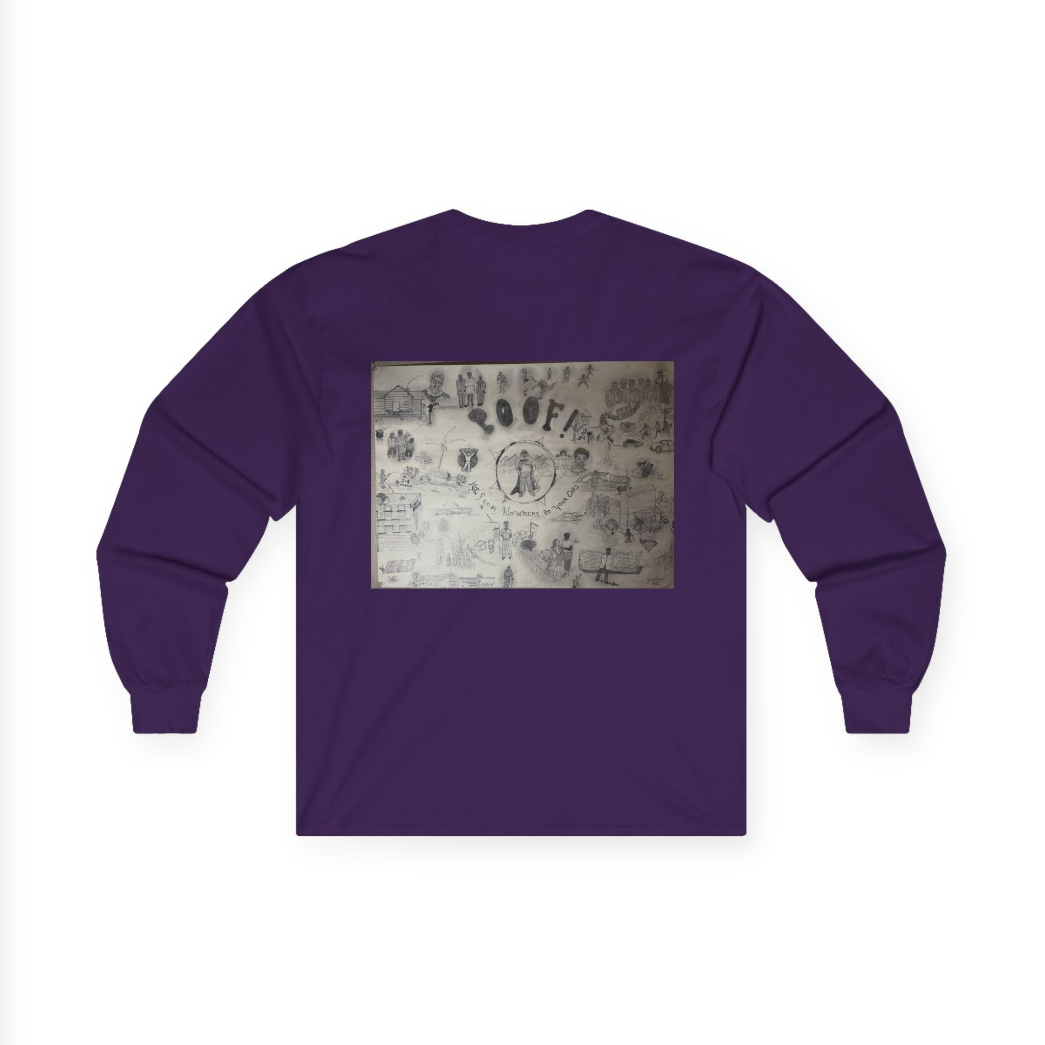 Retro Dual-Profile Long Sleeve Tee — 'Keep Our Mind' Vintage Art Graphic - Image 23