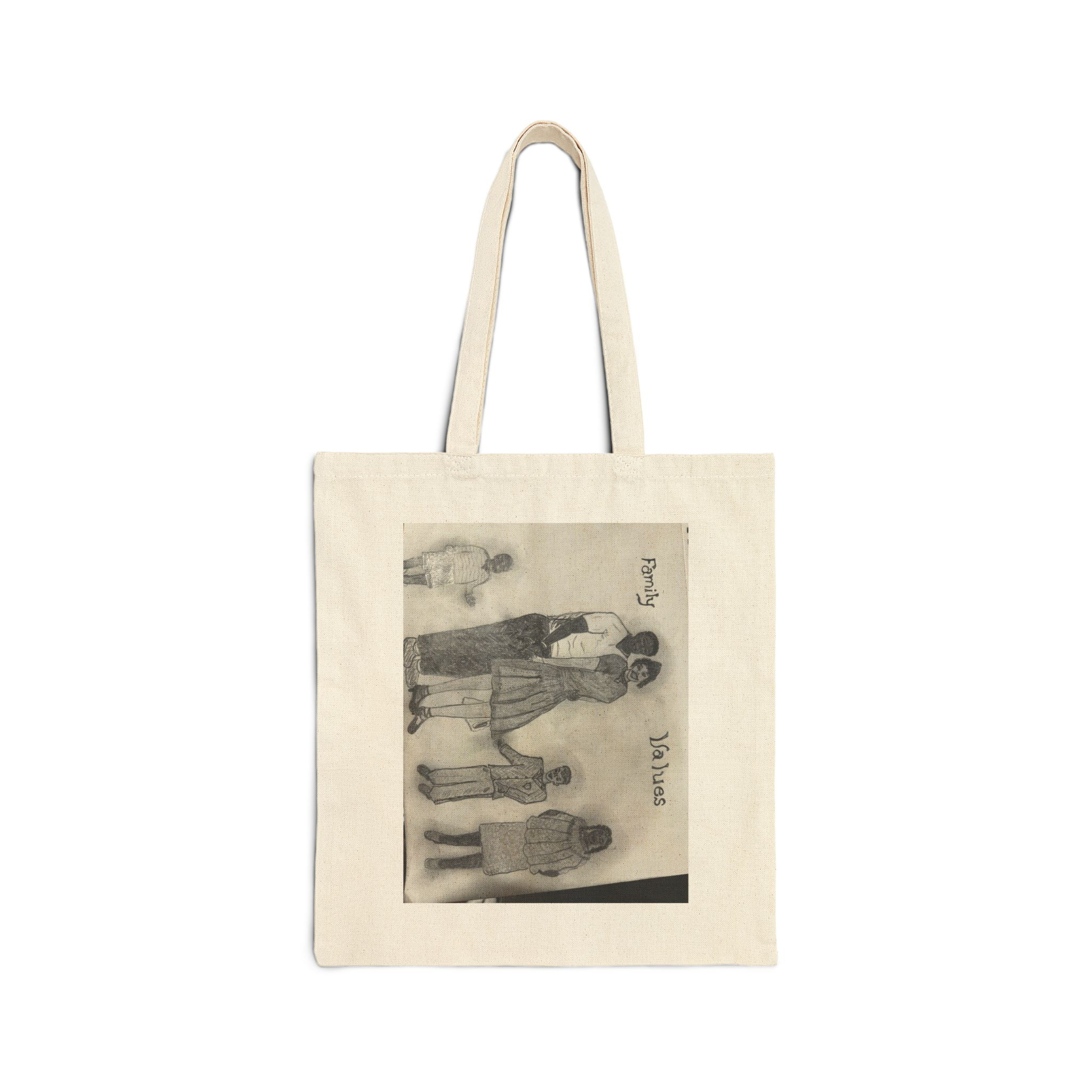 Vintage Family Photo Tote Bag — Personalized Retro Canvas Tote