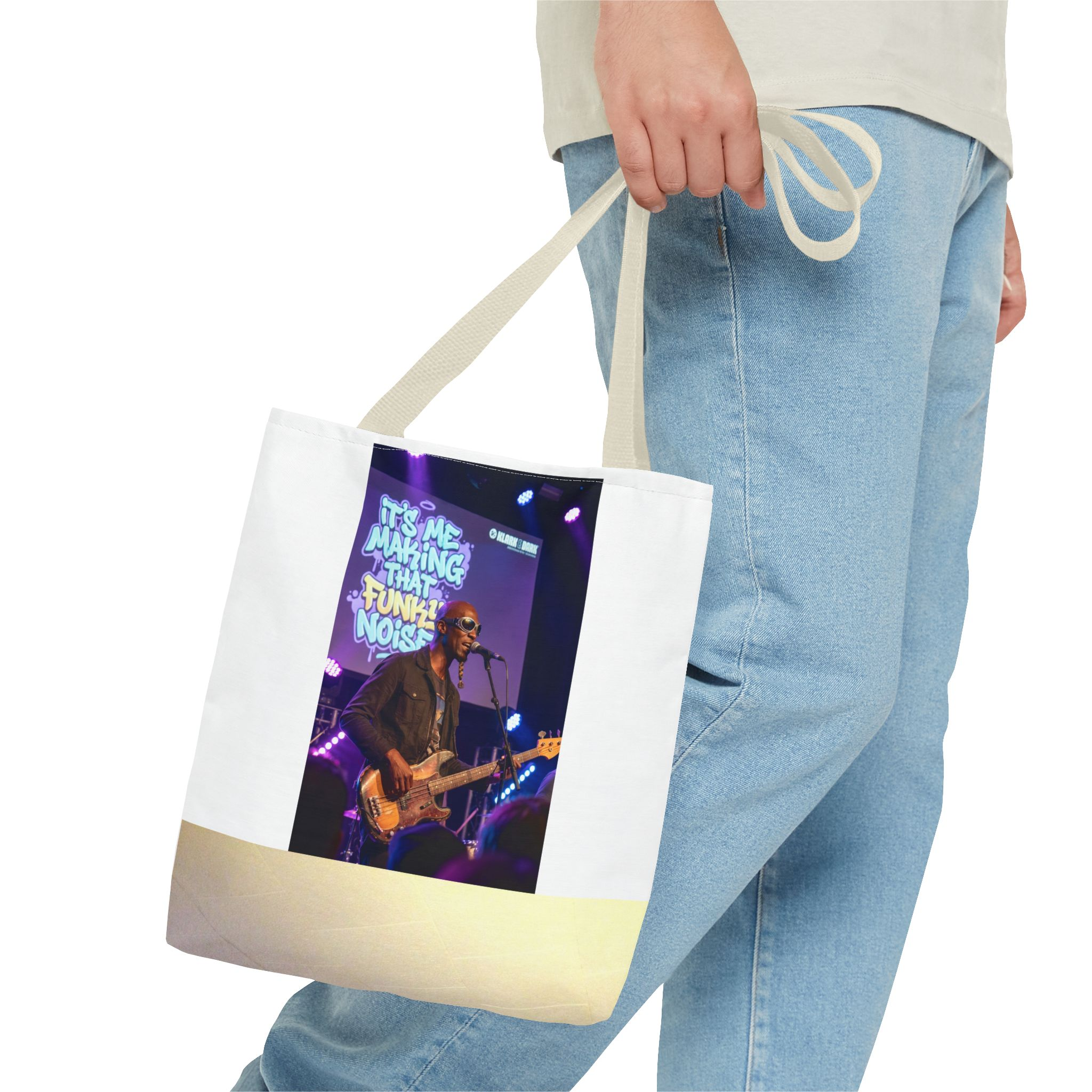 Live Music Photo Tote Bag — 'It's Me Making That Funky Noise' Concert Graphic - Image 15