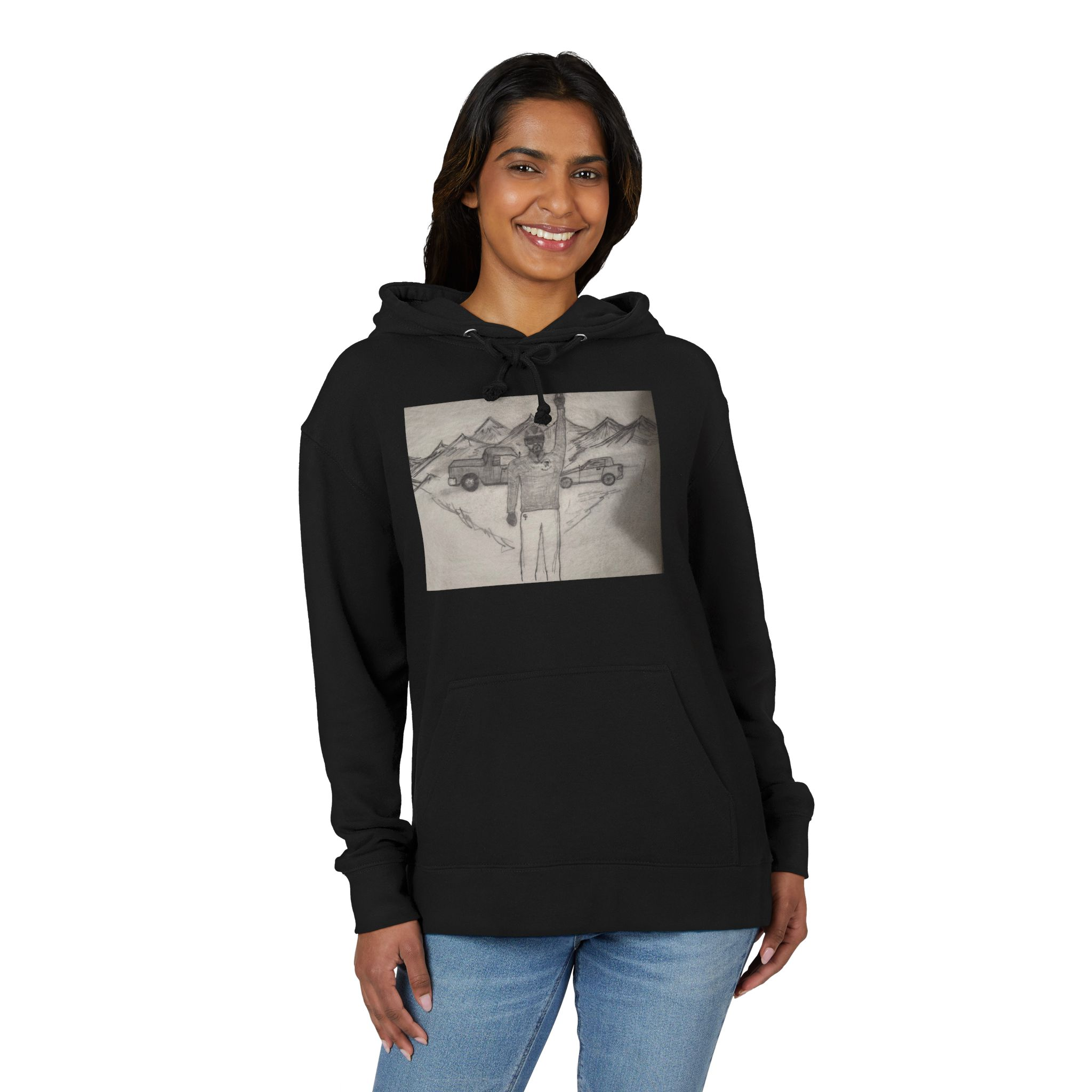 Adventure Graphic Hoodie — 'Creep & Thrive Proud Cousins' Vintage Mountain Design - Image 7