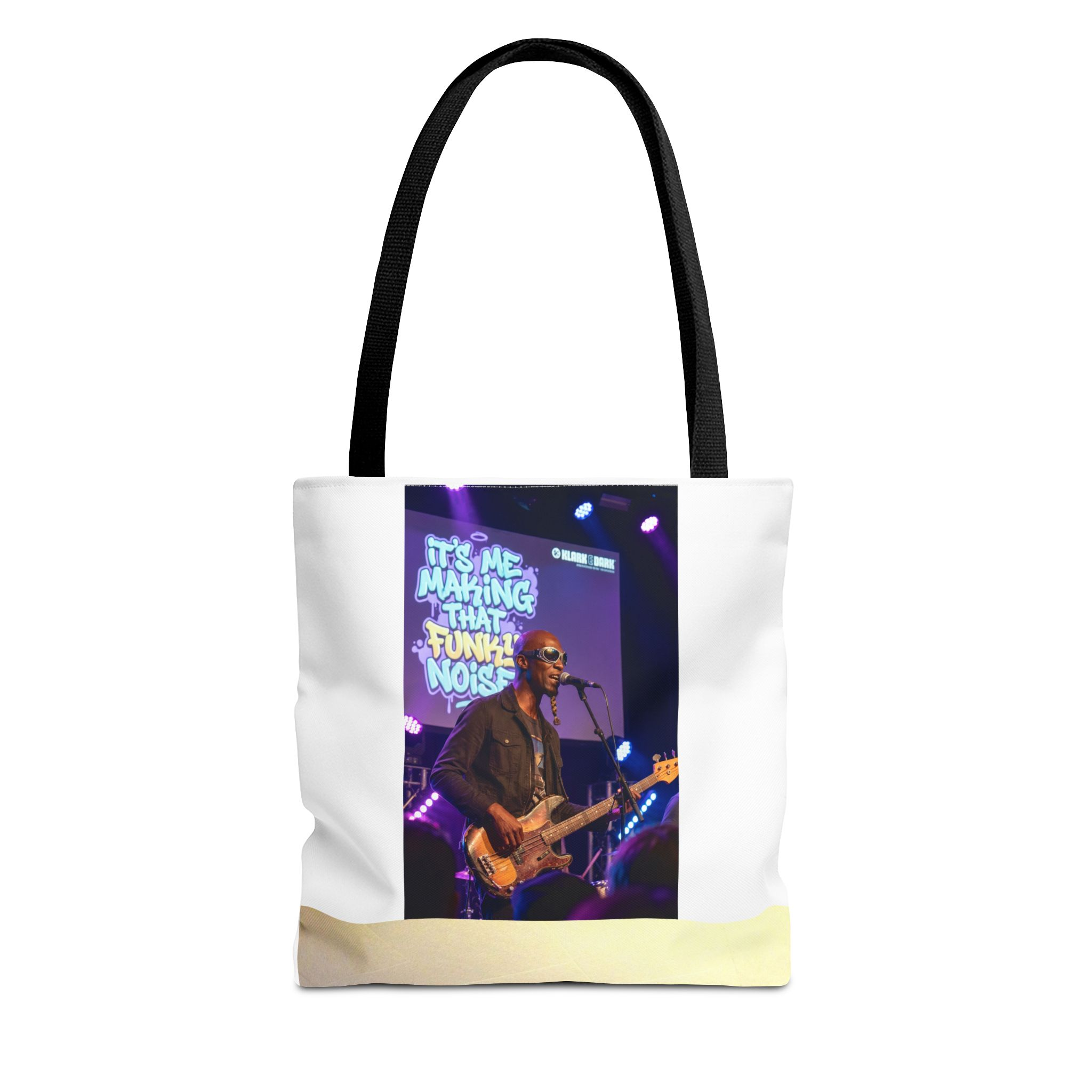 Live Music Photo Tote Bag — 'It's Me Making That Funky Noise' Concert Graphic