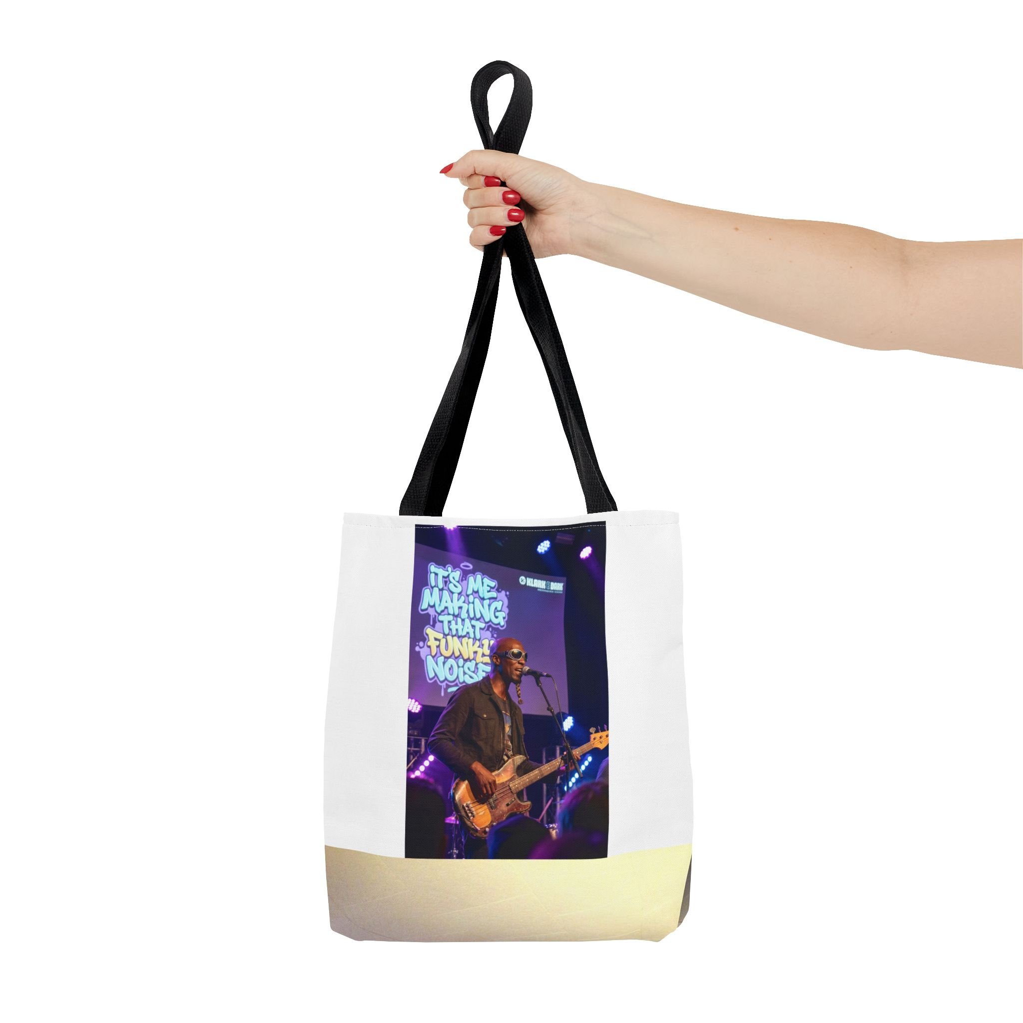 Live Music Photo Tote Bag — 'It's Me Making That Funky Noise' Concert Graphic - Image 4