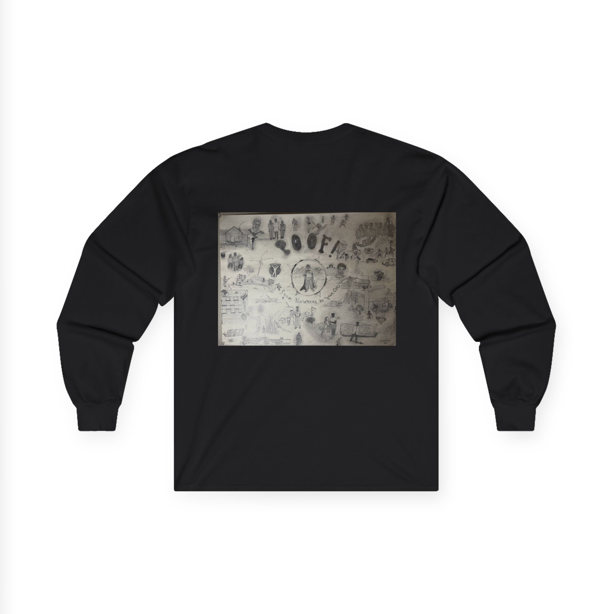 Retro Dual-Profile Long Sleeve Tee — 'Keep Our Mind' Vintage Art Graphic - Image 5