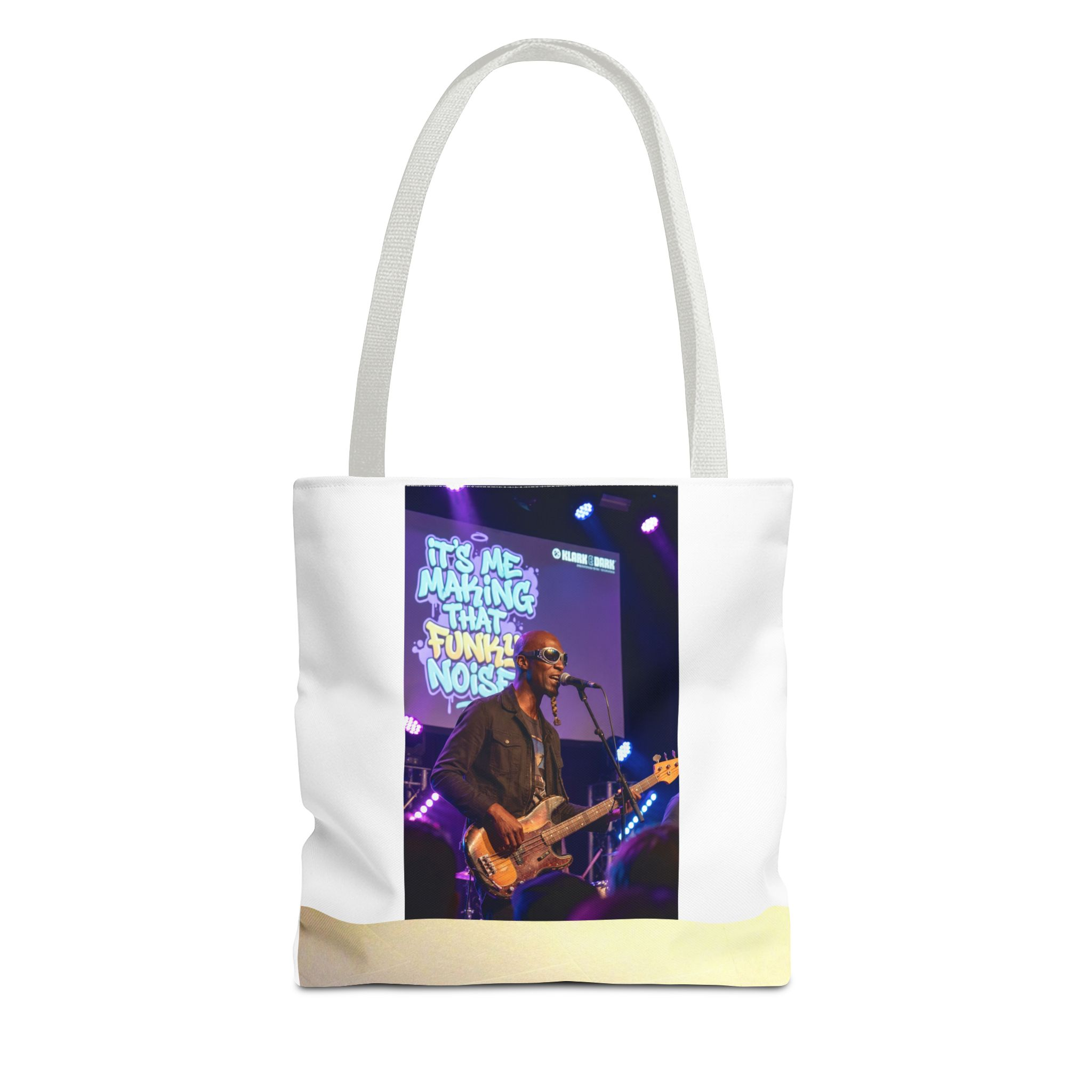 Live Music Photo Tote Bag — 'It's Me Making That Funky Noise' Concert Graphic - Image 9