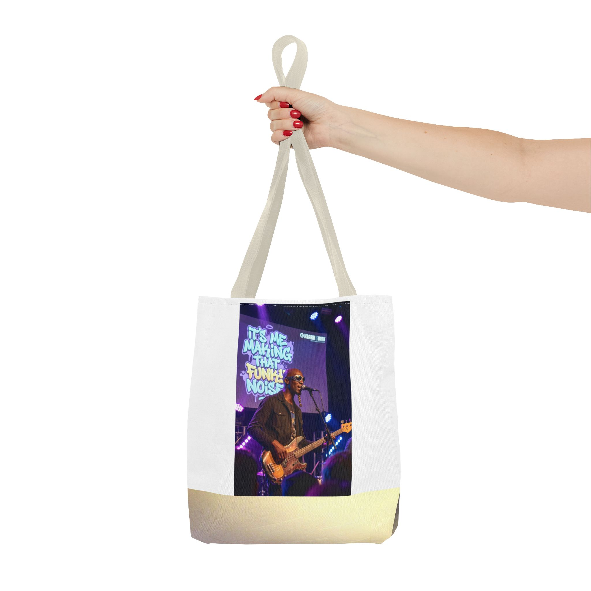 Live Music Photo Tote Bag — 'It's Me Making That Funky Noise' Concert Graphic - Image 16