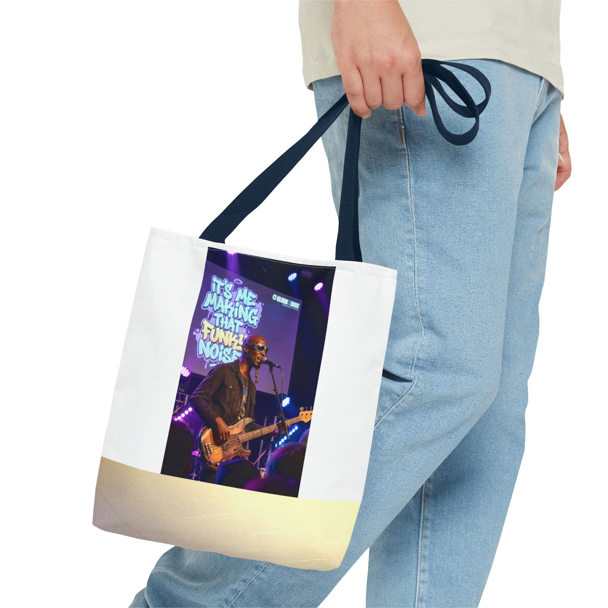 Live Music Photo Tote Bag — 'It's Me Making That Funky Noise' Concert Graphic - Image 19