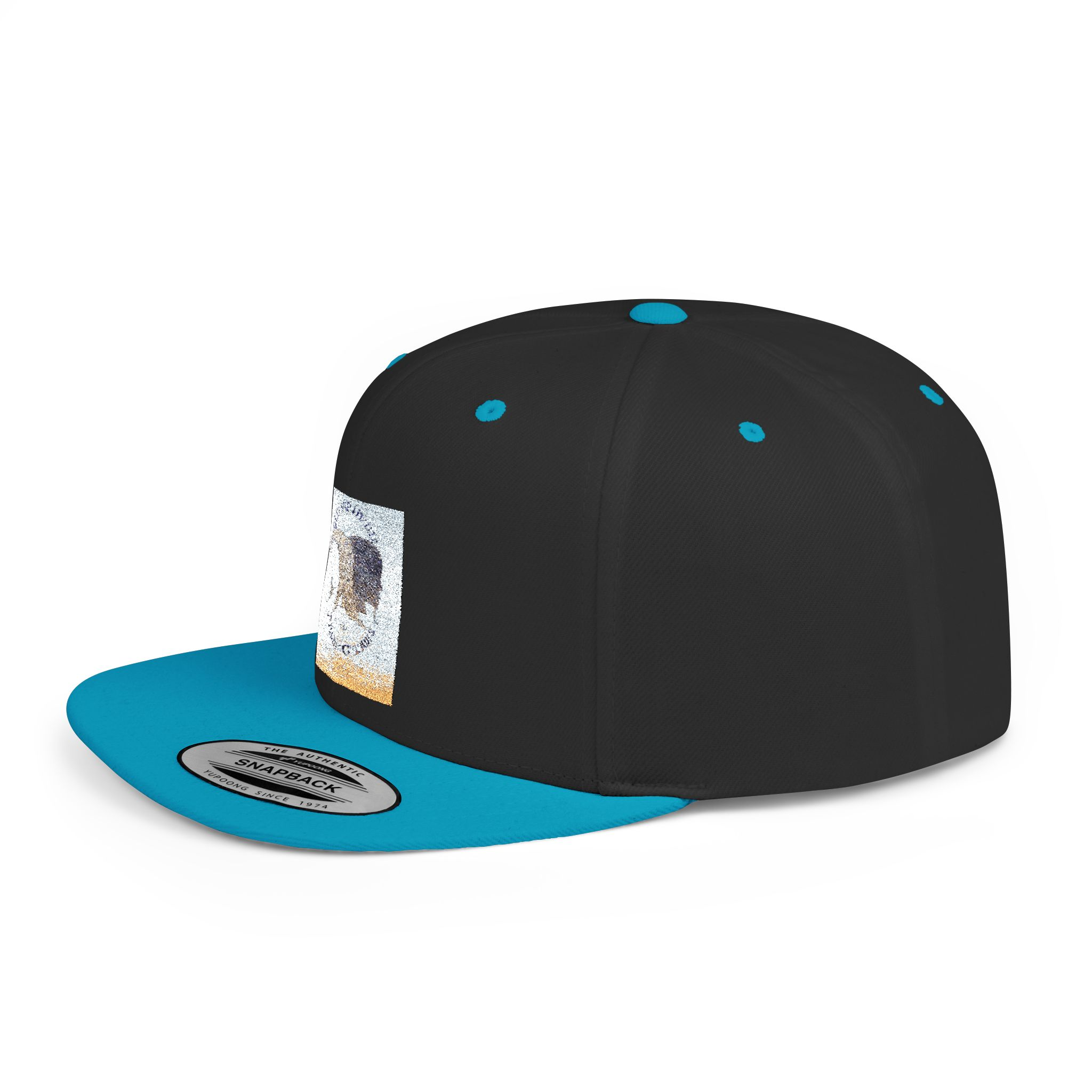 Snapback Hat — Abstract Ocean Wave Block Design - Image 43