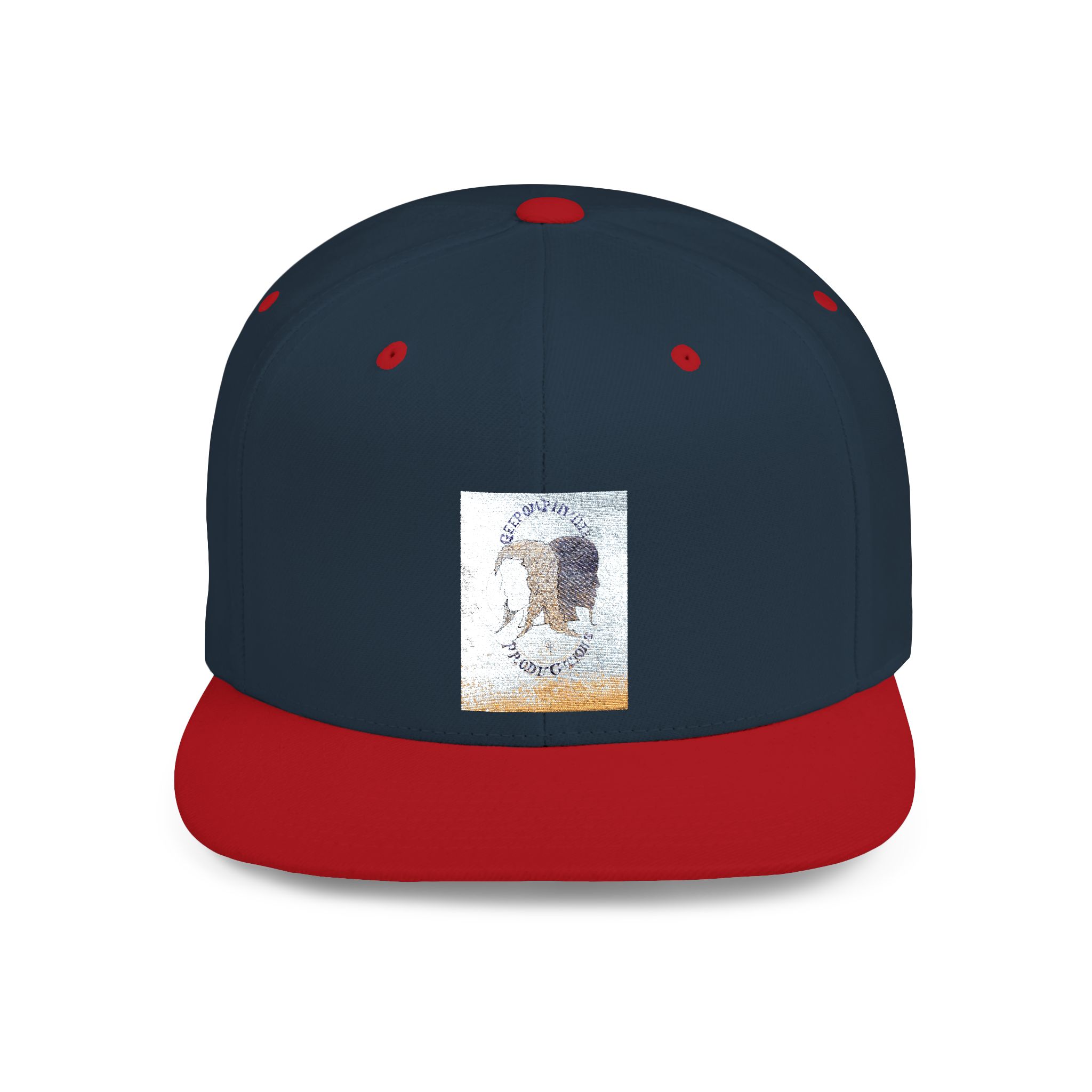 Snapback Hat — Abstract Ocean Wave Block Design - Image 13