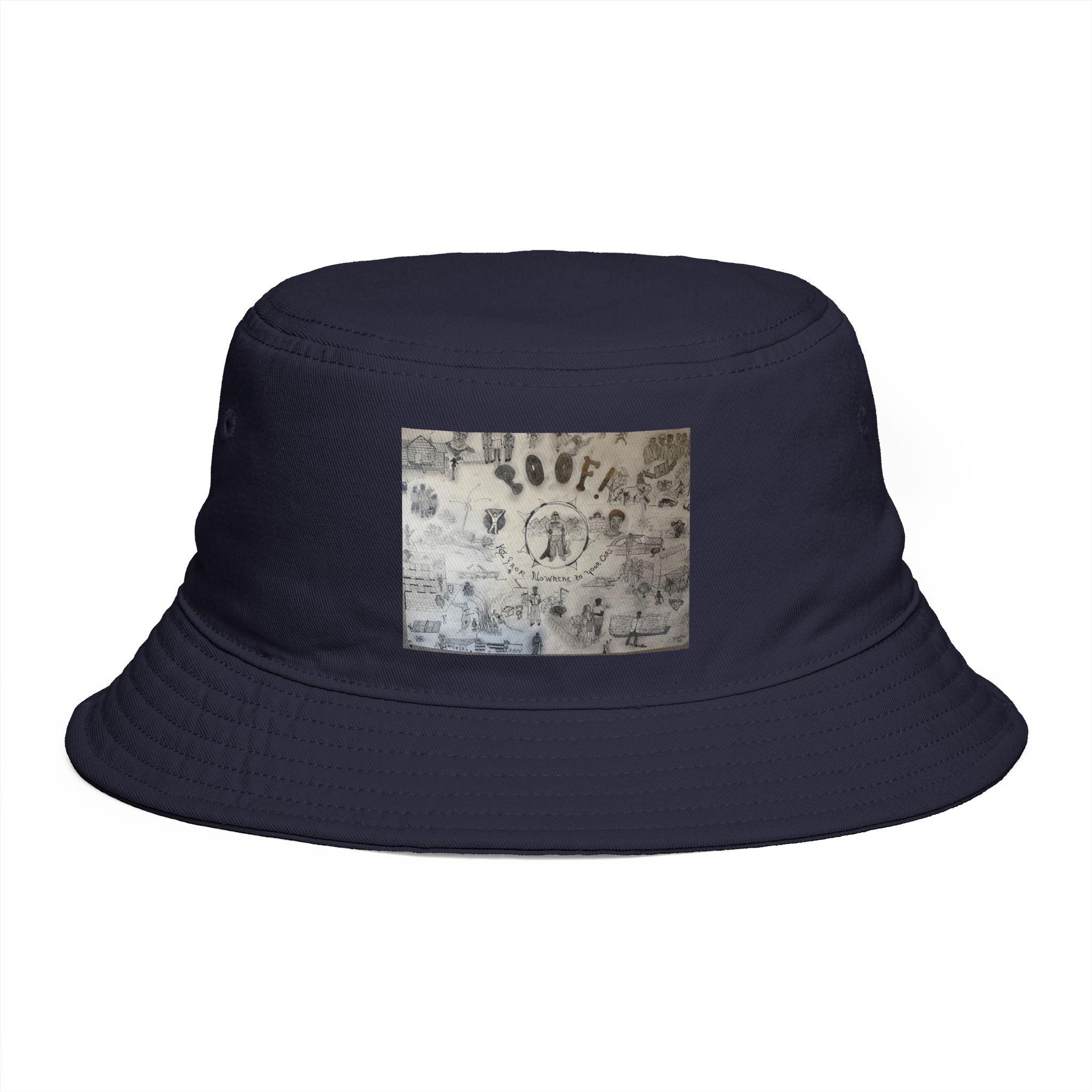 Vintage Map Patch Bucket Hat — Rustic Brown Explorer Sun Hat - Image 29