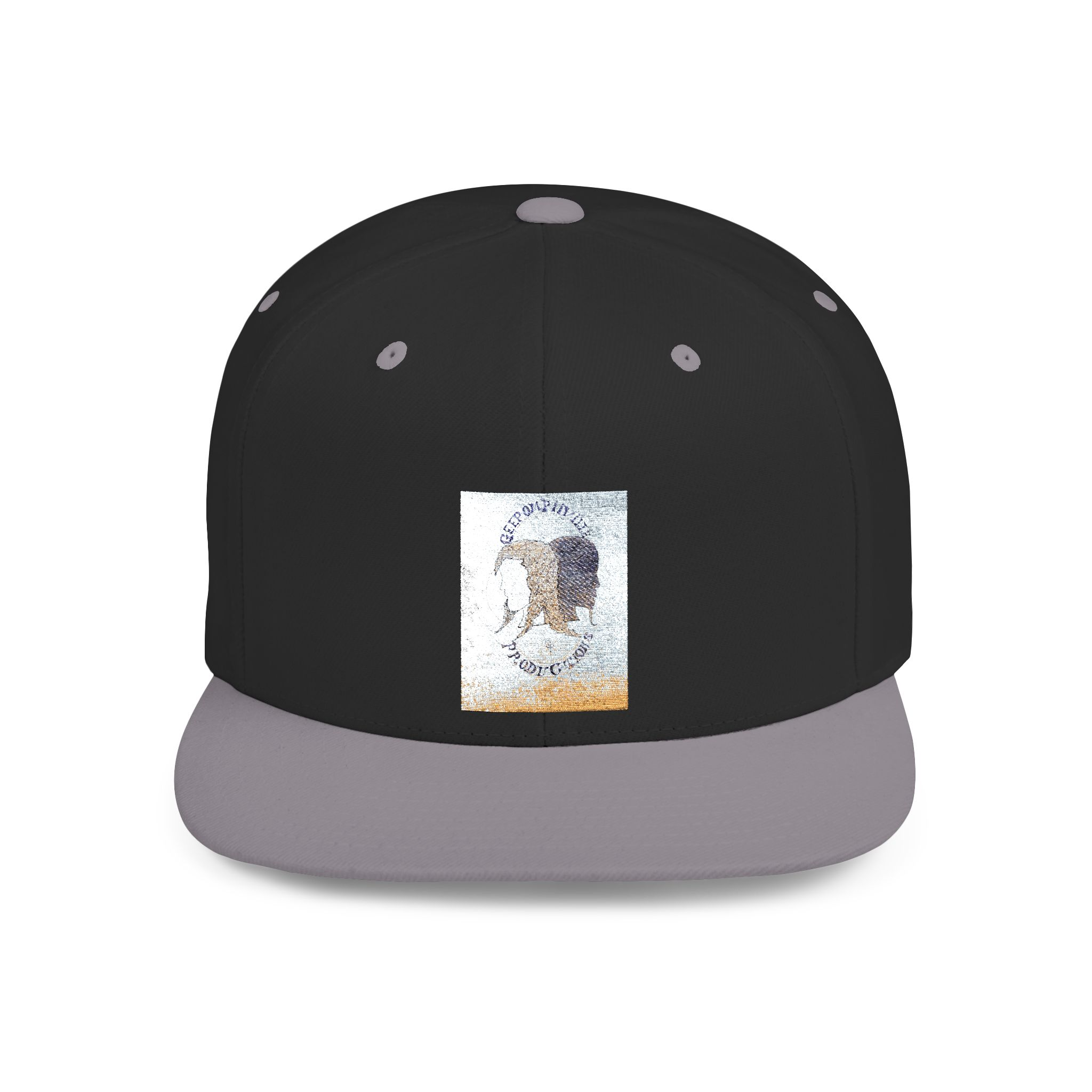 Snapback Hat — Abstract Ocean Wave Block Design - Image 37