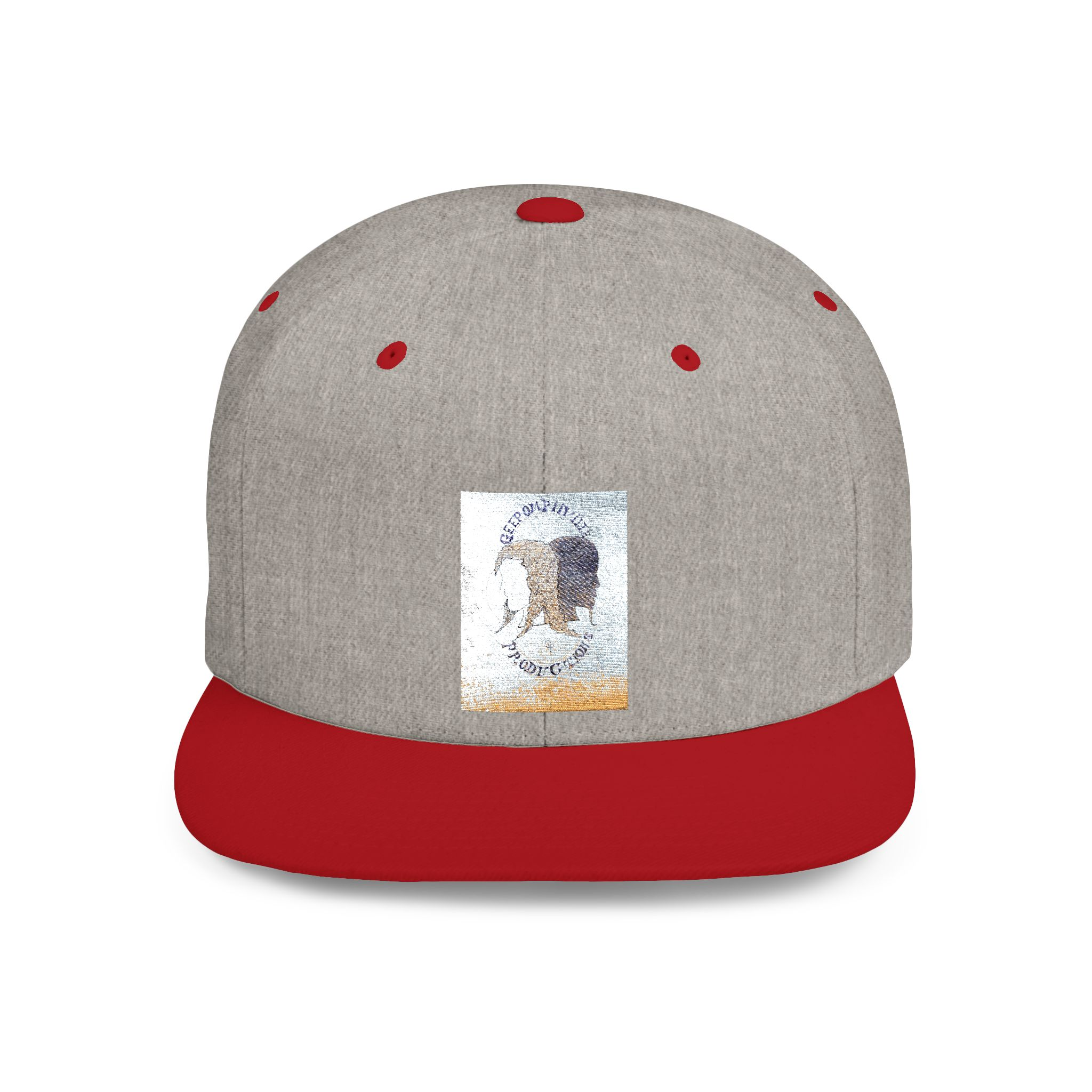 Snapback Hat — Abstract Ocean Wave Block Design - Image 25