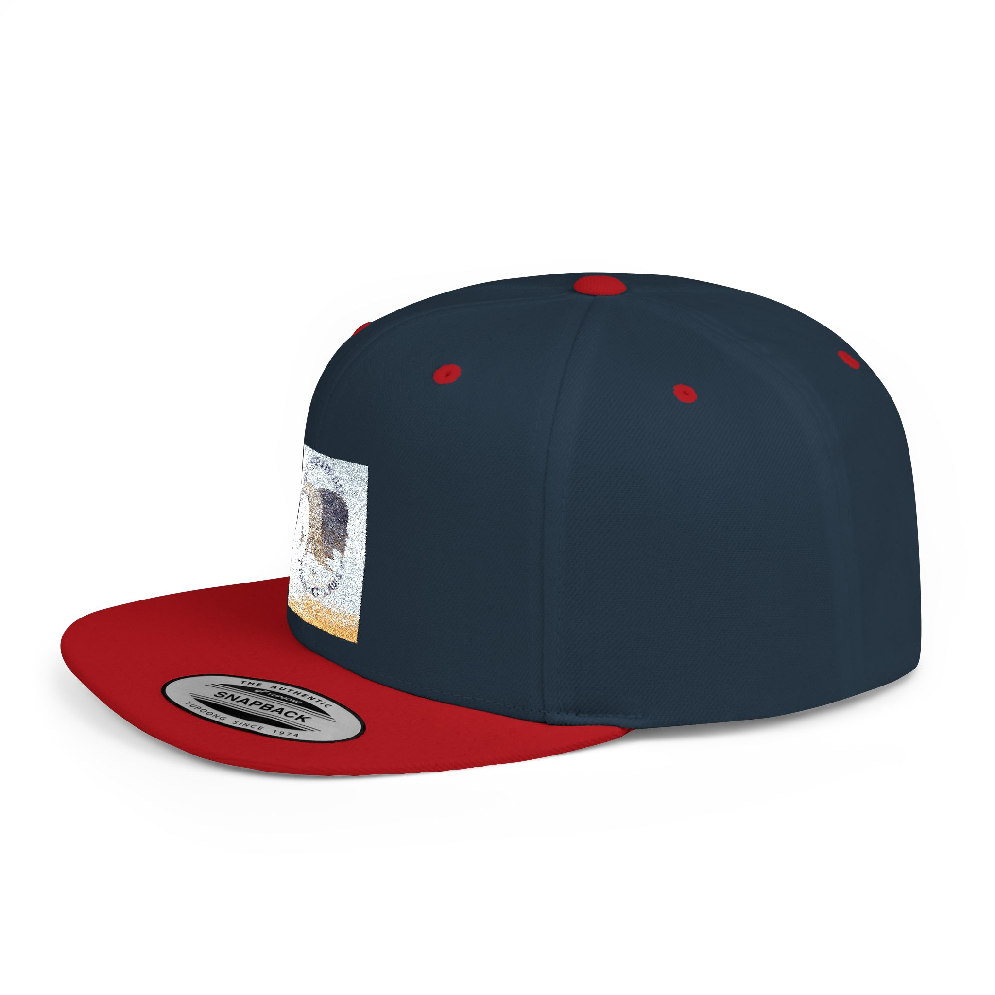 Snapback Hat — Abstract Ocean Wave Block Design - Image 15