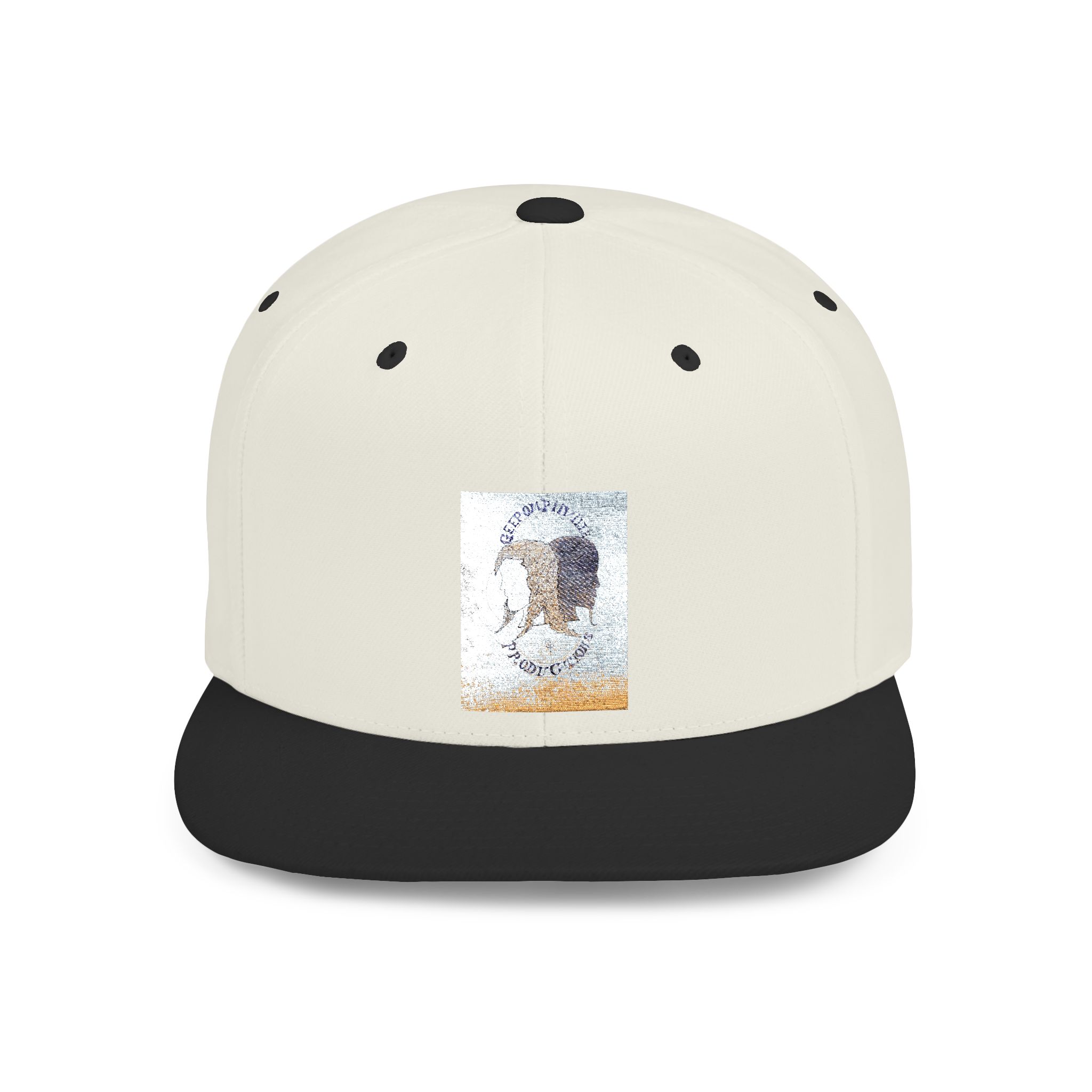 Snapback Hat — Abstract Ocean Wave Block Design - Image 21